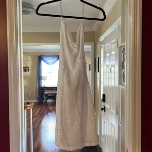 White sparkling dress